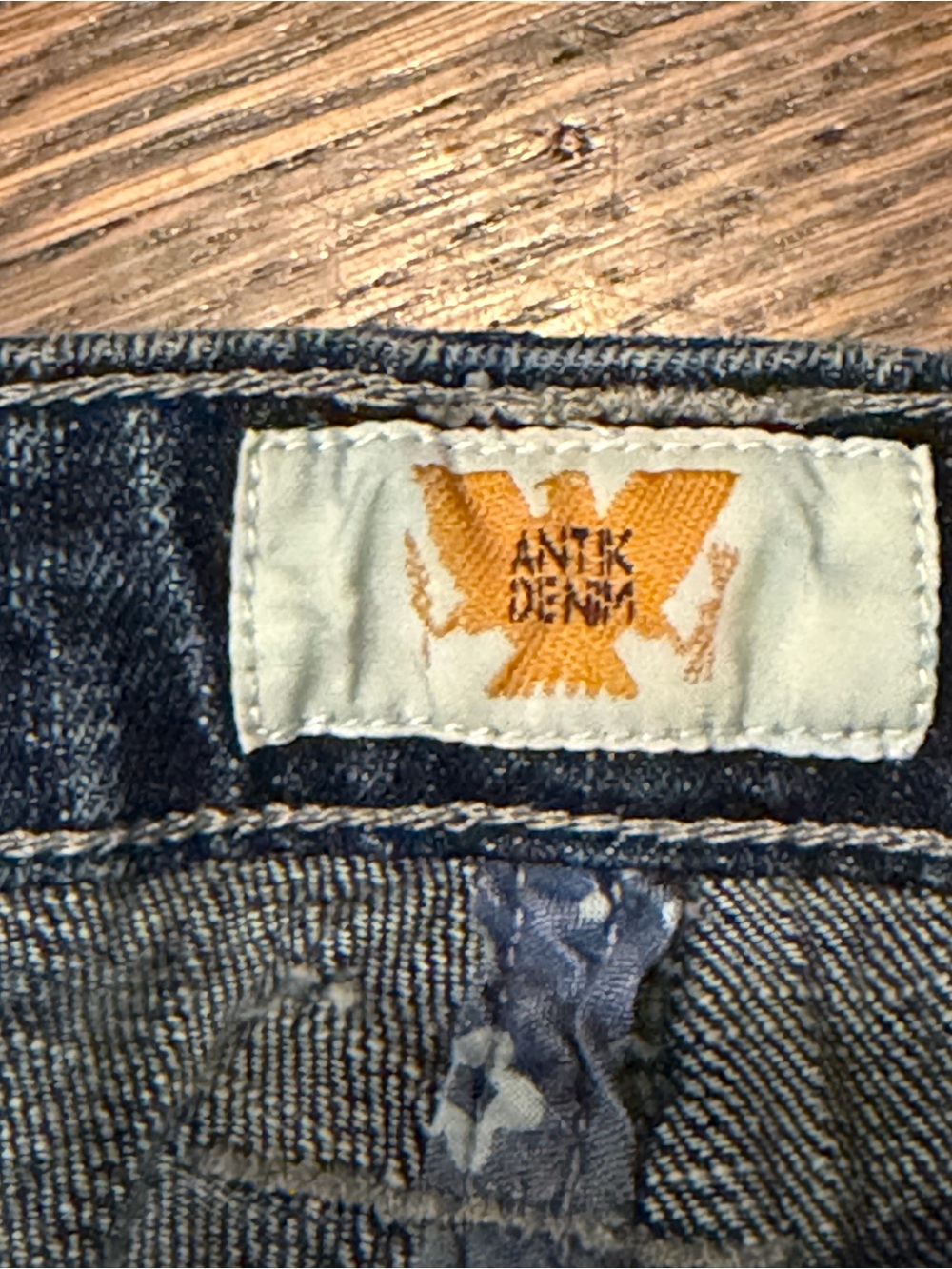 Antik Denim women Light Wash Bootcut Jeans with Embroidered Pocket - Picture 2 of 3